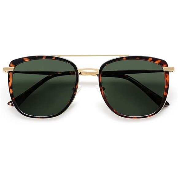 Aviator Sunglasses Polarized Square Retro Sunglasses UV400 Women Men Fashion Sha - Picture 6 of 6